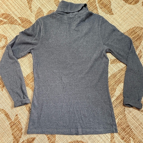 HARLEY DAVIDSON Grey Turtleneck with bling rhinestones, size XL long sleeve - Picture 4 of 5